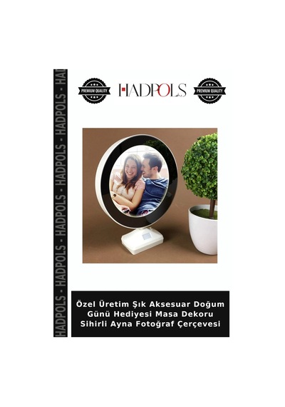 Özel Üretim Şık Aksesuar Doğum Günü Hediyesi Masa Dekoru Sihirli Ayna Fotoğraf Çerçevesi
