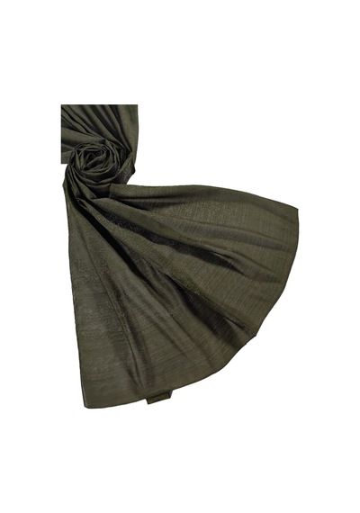 Mim Eşarp Mısırlı Eşarpları Parıltılı Elegance Monogram Prenses Şal Haki