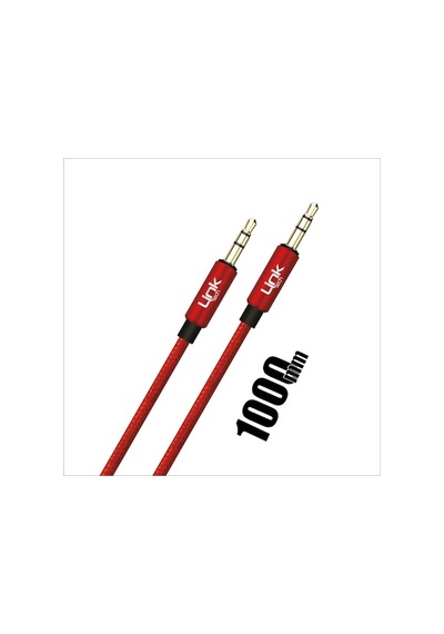 Linktech A577 Aux Kablo Örgü 3.5Mm 1Mt (551660694)