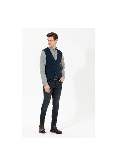 Pierre Cardin Erkek Slim Fit Triko Yelek Çok Renkli