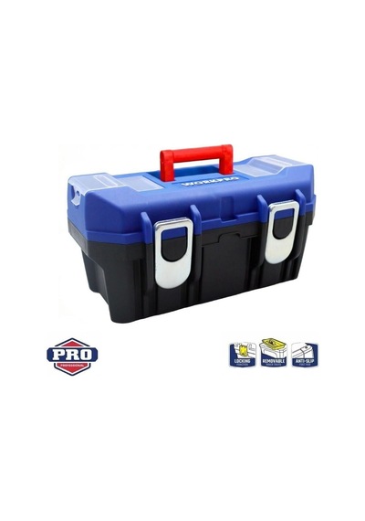 Workpro Wp283018 22 Metal Kilitli Plastik Takım Çantası Abs Gövde 15 Kg Kapasiteli