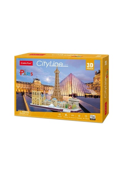 Cubicfun 3d Puzzle 114 Parça City Line Paris Fransa Mc254h