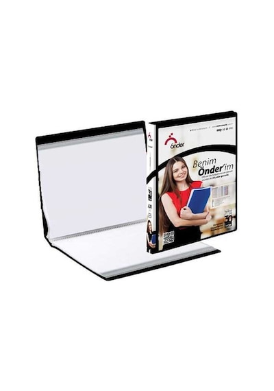 Önder Raınbow Colors 4 Halkalı Pvc Siyah 122-03