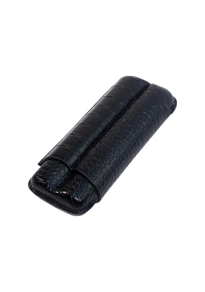 Cohiba Siyah Timsah Desenli İkili Deri Puro Kılıfı 69455665