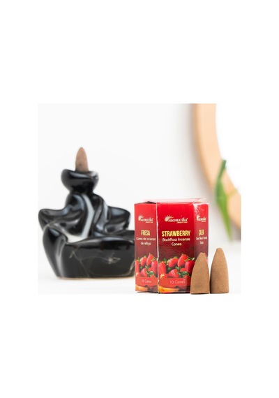 Aromatika Çilek Aromalı Geri Akışlı Şelale Tütsü Backflow