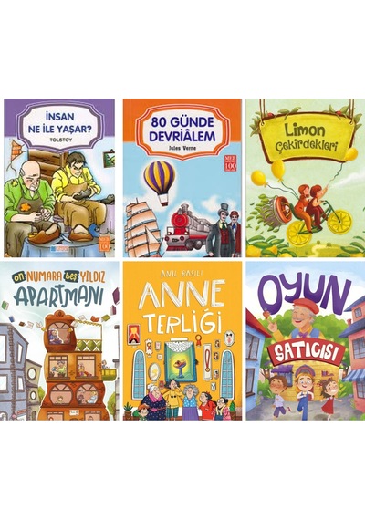 Anne Terliği,oyun Satıcısı,on Numara Beş Yıldız Apartmanı Timaş Çocuk 2,3,4. Sınıf Set
