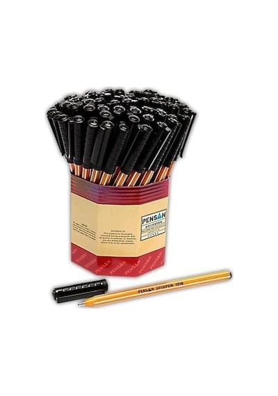 Pensan 1010 Siyah Tükenmez Kalem 1 Mm 60'Lı