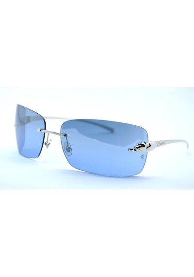 Cartier Panthere De Cartier Blue Sılver Mavi Gümüş Unısex Güneş Gözlüğü