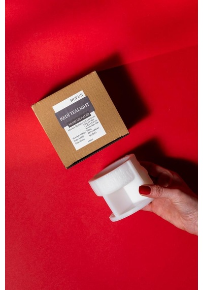 Rufus Concept Kedi Tealight Mumluk Silikon Kalıp