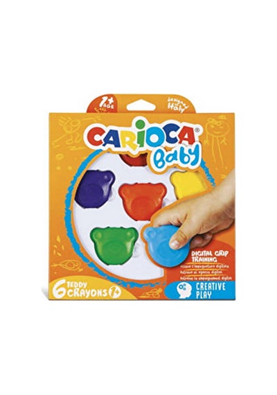 Carioca Teddy Bebek Crayons Boya 6lı 1yaş