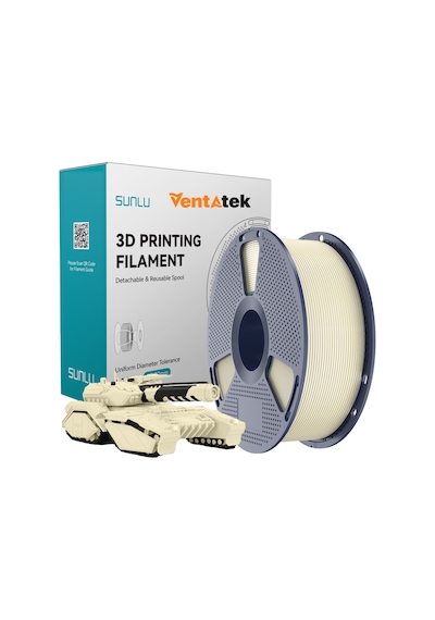 Sunlu Kemik Beyaz Pla Filament - 1.75mm - 1 Kg Kemik Beyazı