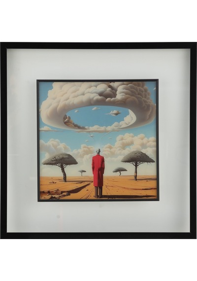 Lumen Çerçeveli Cam Tablo 60x60 Cm