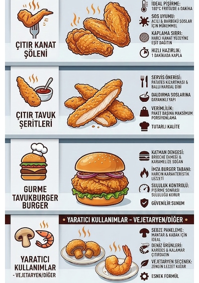 Çıtır Tavuk Pane Harcı 3000 G X 6 Adet - 1 Koli Koli Bazlı Avantaj Paketi