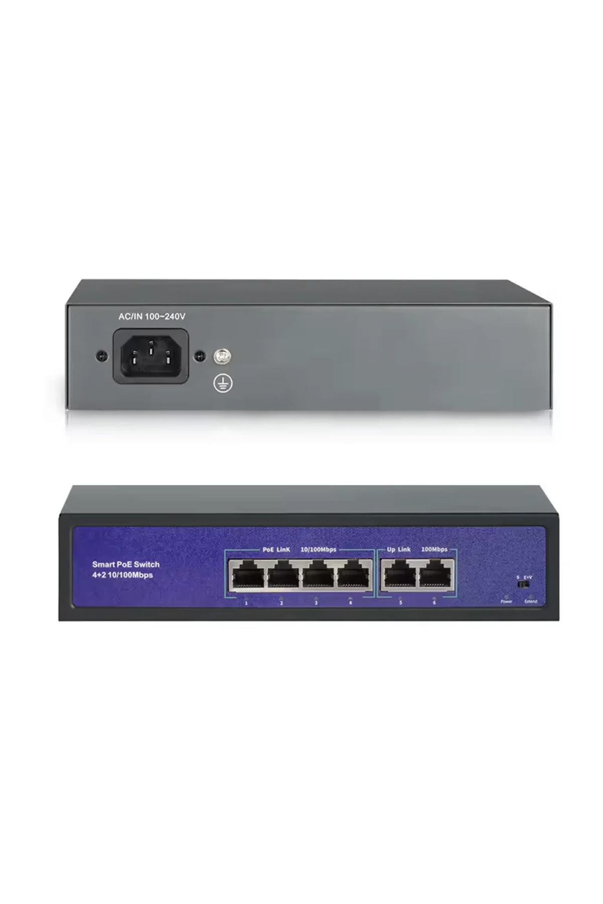 16 Port 48v Gigabit 16 Kanal Ağ Ip Kamera İçin Poe Swich