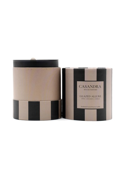 Casandra Glazed Allure Soya Mum Elma & Tarçın & Vanilya Kokulu Dekoratif Aromaterapi Mum Diğer