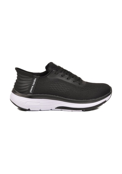 Pierre Cardin Siyah Beyaz Fileli Hafif Esnek Unisex Spor Ayakkabı Pcı-10100 G Siyah - Beyaz