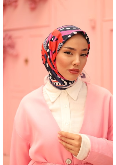 Silk Home Olinda Eşarp 48003-01 Lacivert