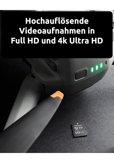 Professional Microsdhc 512 Gb Class 10 Uhs-ı, U3, V30 Hafıza Kartı, Sd Adaptör Dahil, 4k Kayıtlar İçin, Gopro, Inst