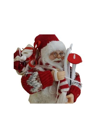 T.concept Dekoratif Zilli Noel Baba Yılbaşı Figürü 30 Cm 240471/30