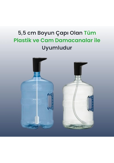 Flowblue Yeni Nesil Ultra Sessiz Ve Ultra Hızlı Otomatik Damacana Pompası Siyah Diğer