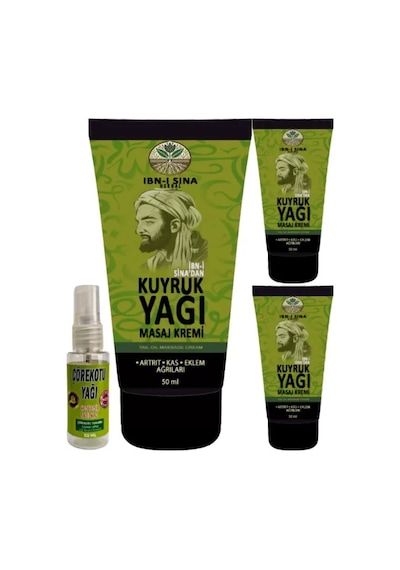 Hubrendy Sh 3 Adet Ibn-ı Sina Kuyruk Yağı Kremi 50 Ml + 1 Adet 30 Ml Çörek Otu Yağı 97792751
