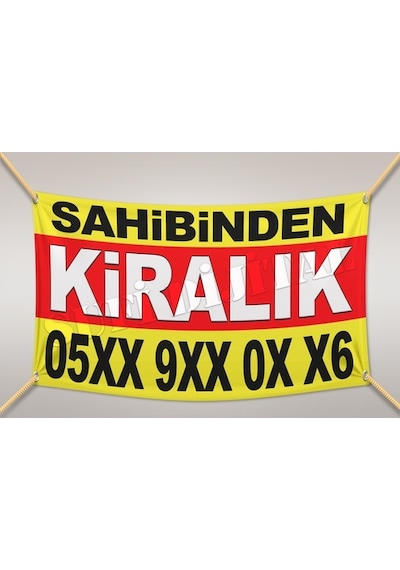 Sahibinden Kiralık Branda Afiş Pankart 440 Gr Çin Branda