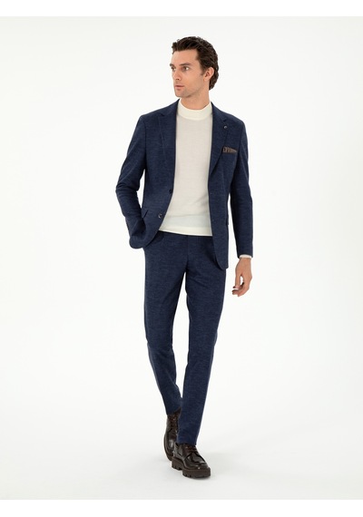 Cacharel Lacivert Slim Fit Takım Elbise