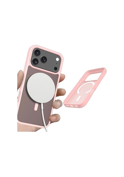 Joko Apple Uyumlu iPhone 17 Pro Max Kılıf Jota Seri Magsafe Kapak Pudra