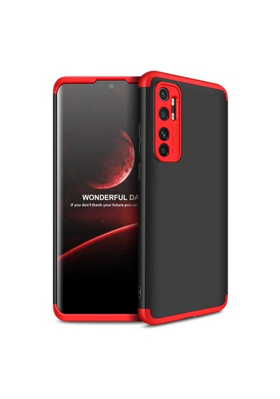 Xiaomi Mi Note 10 Lite Kılıf Zore Ays Kapak Siyah-Gri