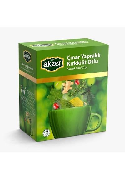 Akzer Çınar Yapraklı Kırkkilit Otlu Çay 60'lı
