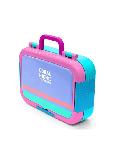 Coral High Kids Derin Mavi Desenli Paslanmaz Çelik Beslenme Kabı 39175 Mavi