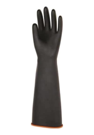 Asit Eldiveni Siyah Uzun Konç 45-60 Cm Boy Seçenekleriyle