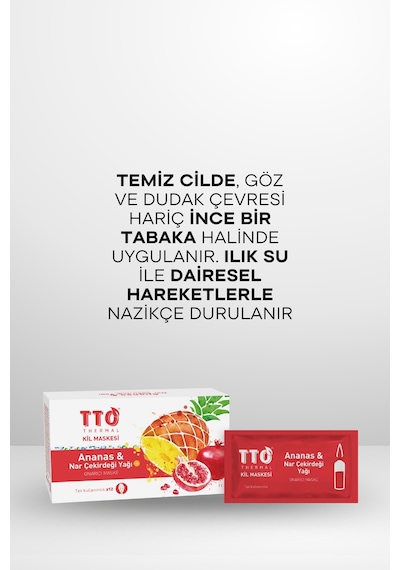 Tto Thermal Ananas ve Nar Çekirdeği Yağ Içeren Kil Maskesi