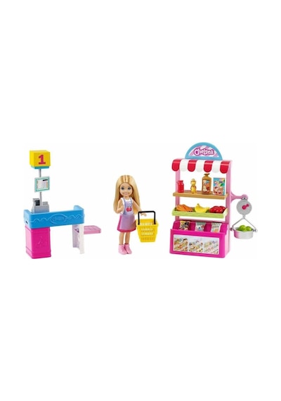 Barbie Chelsea Meslekleri Öğreniyor Market Çalışanı Chelsea ve Oyun Seti GTN67