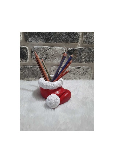 El Yapımı Noel Baba Şapkası Modelli Kalemlik. Diğer