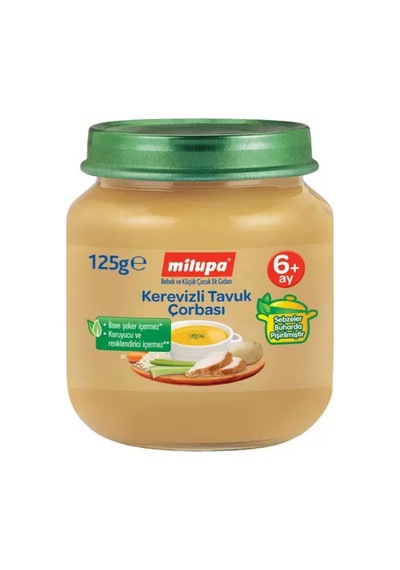 Milupa Kerevizli Tavuk Çorbası 6+ Ay Kavanoz Maması 125 G