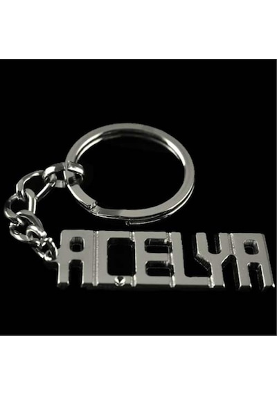 Açelya İsimli Anahtarlık-gümüş Rengi N145