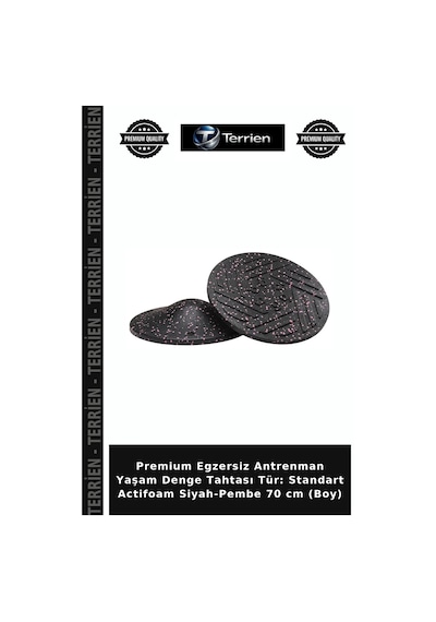 Premium Egzersiz Antrenman Yaşam Denge Tahtası Tür: Standart Actifoam Siyah-pembe 70 Cm Boy Siyah - Pembe