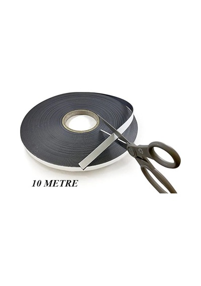 10 Metre 12mm Yapışkanlı Şerit Mıknatıs Magnet Kauçuk