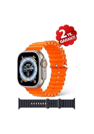 Watch 8 Ultra Ultra Akıllı Saat Smart Watch 3 Tuş Aktif Kordon Kilitlemeli Gps Çift Kordonlu Turuncu - 321741447 Watch 8 Ultra Ultra Akıllı Saat Smart Watch 3 Tuş Aktif Kordon Kilitlemeli Gps Çift Kordonlu Turuncu - 321741447