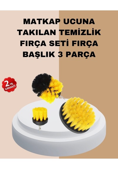 3 Lü Matkap Ucu Fırça Takımı Zorlu Kirler İçin