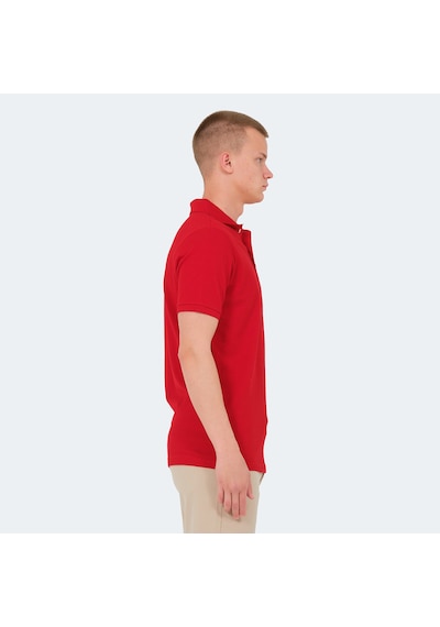 Slazenger VALE KTN Erkek Polo Yaka Kırmızı Tişört
