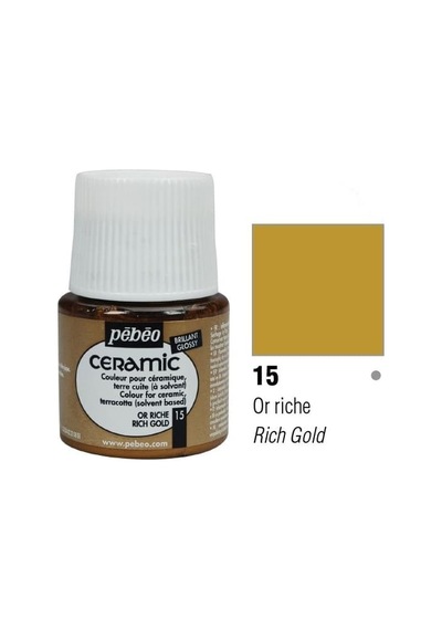 Pebeo Seramik Boyası N:15 Rich Gold 45Ml