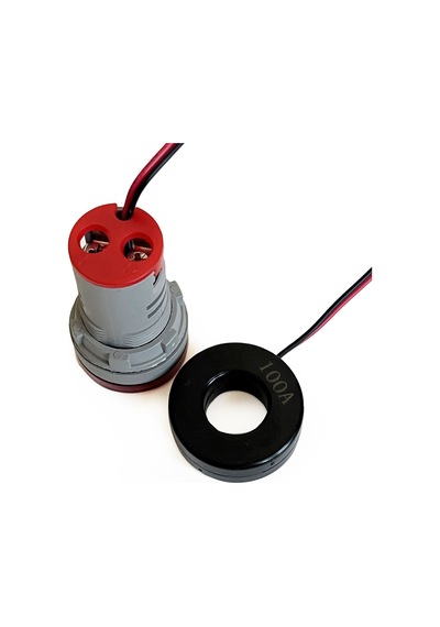 2'li Volt Amper Ölçüm 22mm Ac60-500v 100a Kırmızı