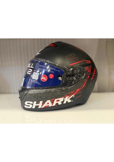 Kask Shark Rıdıll 2 Speed-vıb Matte Black Anthracite Red Siyah/kırmızı