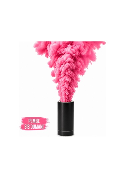 Pembe Renk Sis Pembe Duman 1 Adet "