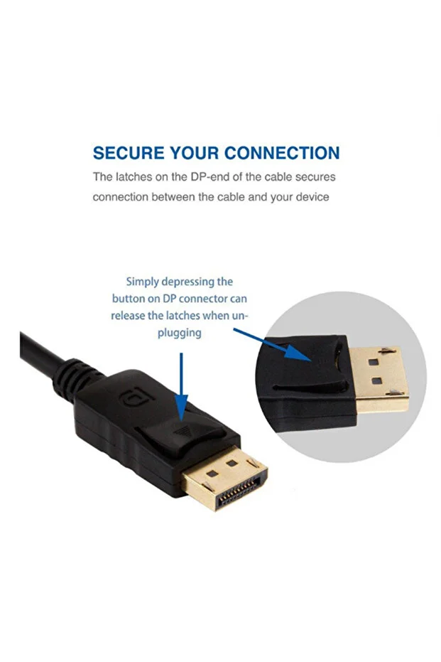 Displayport Dp Vga Adaptör Kablosu Erkek Dp Erkek Vga Dönüştürücü Pc Dizüstü Hdtv Monitör Için 10cm