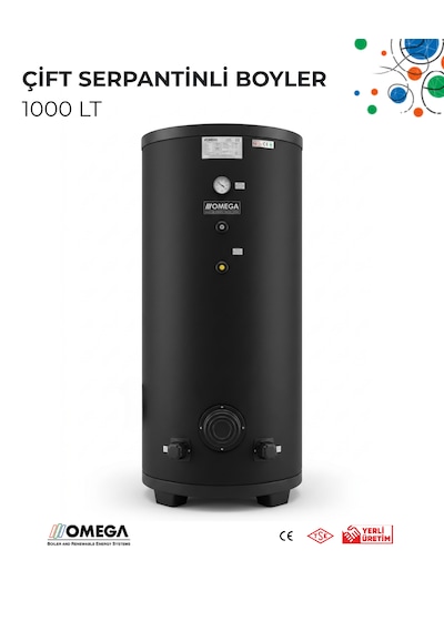 1000 L Çift Serpantinli Boyler