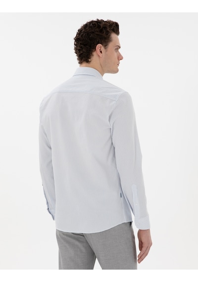 Pierre Cardin Erkek Açık Mavi Gömlek Desenli 50301583-vr003 Açik Mavi
