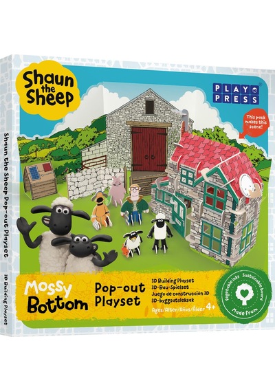 Playpress - Story Playset - Shaun The Sheep Mossy Bottom